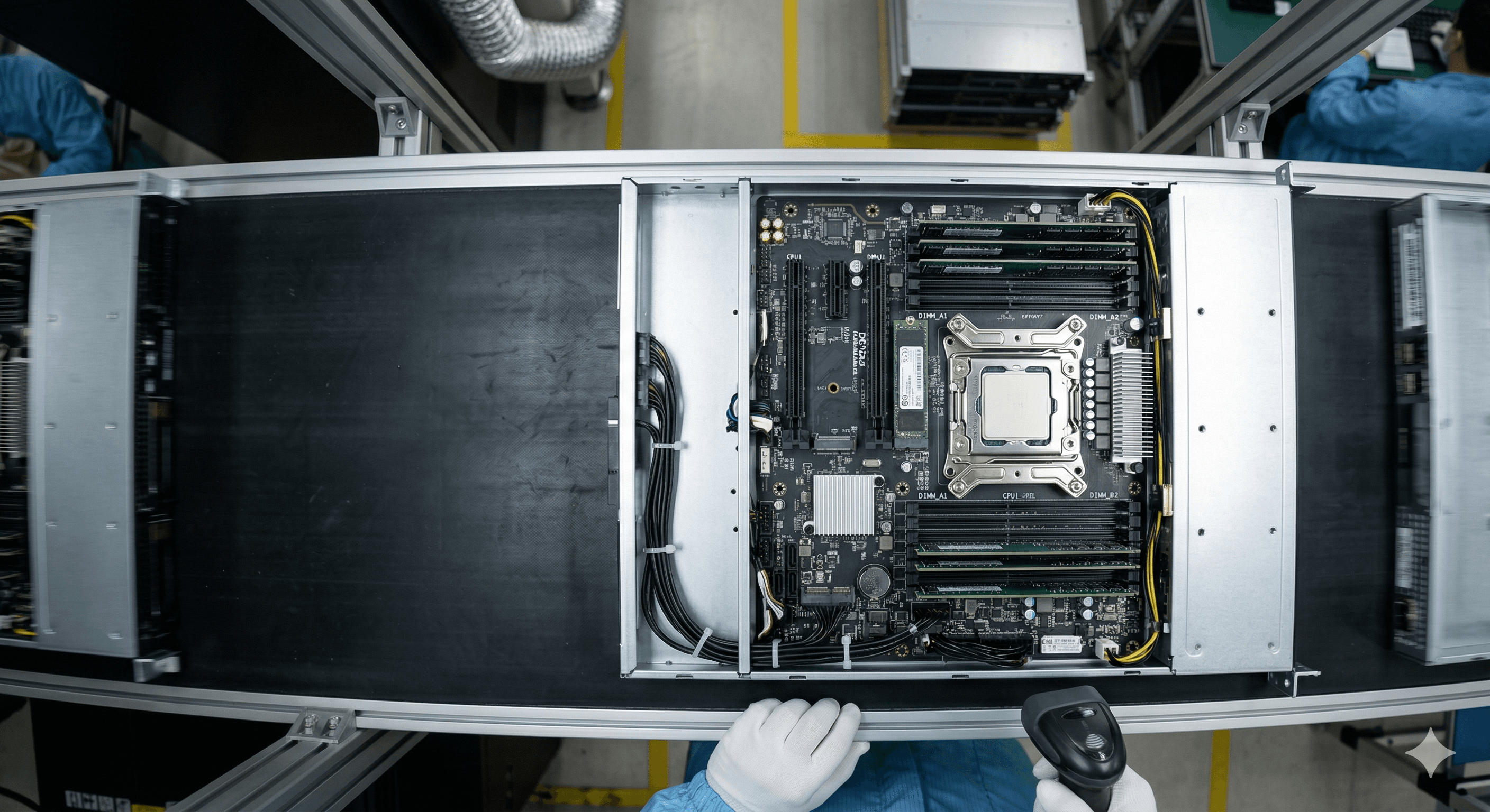 PCB visual inspection camera feed